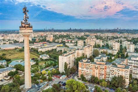 Aerial view over Galati City, Romania — Stock Photo #68615759