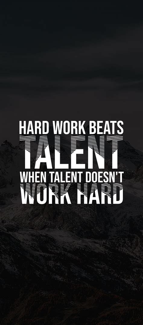 Hard Work Beats Talent Quote Wallpaper - Evey Oneida