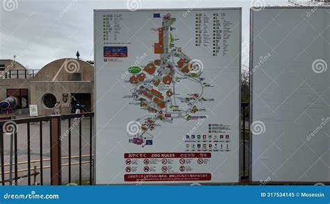 Asahiyama Zoo Japan Hokkaido Location Map Direction Editorial Image - Image of board, asahiyama ...