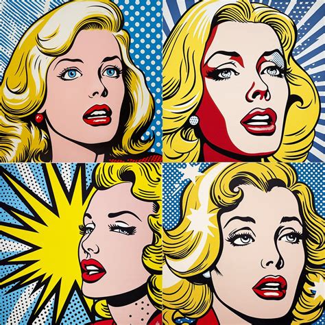 Roy Lichtenstein AI Art Style - Pop Art Revolution - Roy Lichtenstein ...