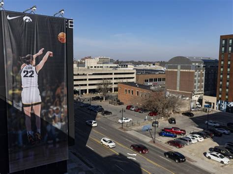 Seven-story Caitlin Clark Nike ad unveiled in downtown Iowa City