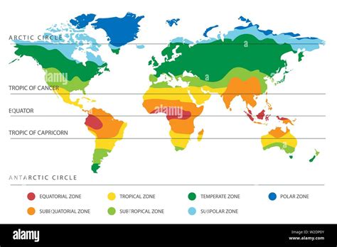 Climate Zones World Map