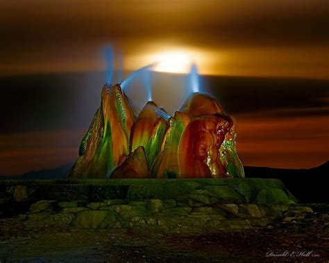 Uniqueness Around The World: Fly Geyser in Nevada, USA