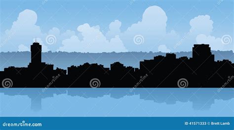 Hamilton, Ontario Skyline stock illustration. Illustration of ...