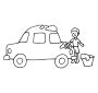 Car Wash Picture for Classroom / Therapy Use - Great Car Wash Clipart