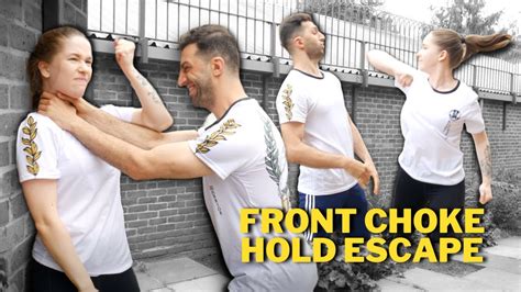 How to Escape a Front Choke Hold | Self Defence - YouTube