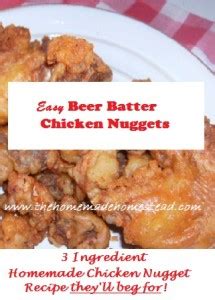 Bisquick Recipes: Beer Batter Chicken Nuggets | the Homemade Homestead