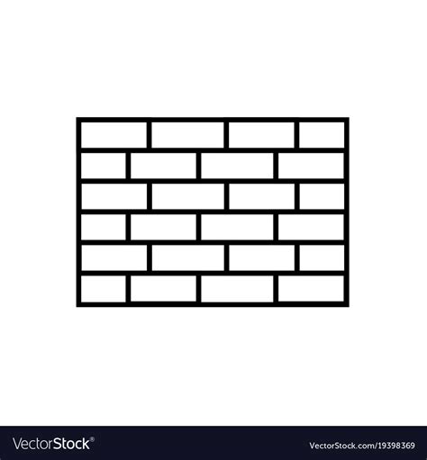 Brick wall icon Royalty Free Vector Image - VectorStock