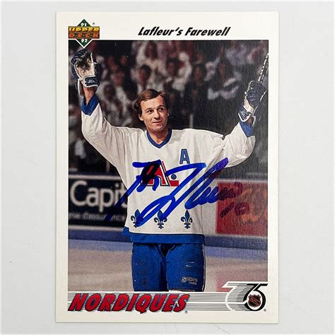 Guy Lafleur Autographed 1991-92 Upper Deck Card - NHL Auctions