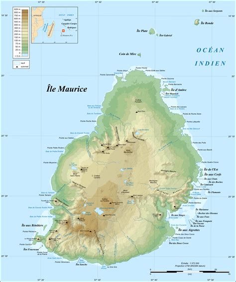 Mauritius Island topographic map-fr by ISLADELOSSUENOS0910 on DeviantArt