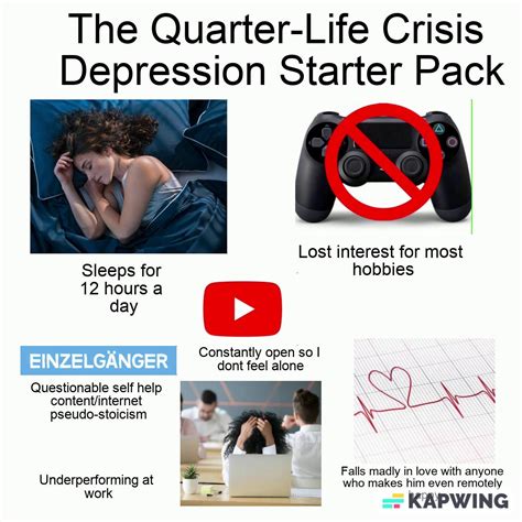 Quarter-Life Crisis Depression Starter Pack : r/starterpacks