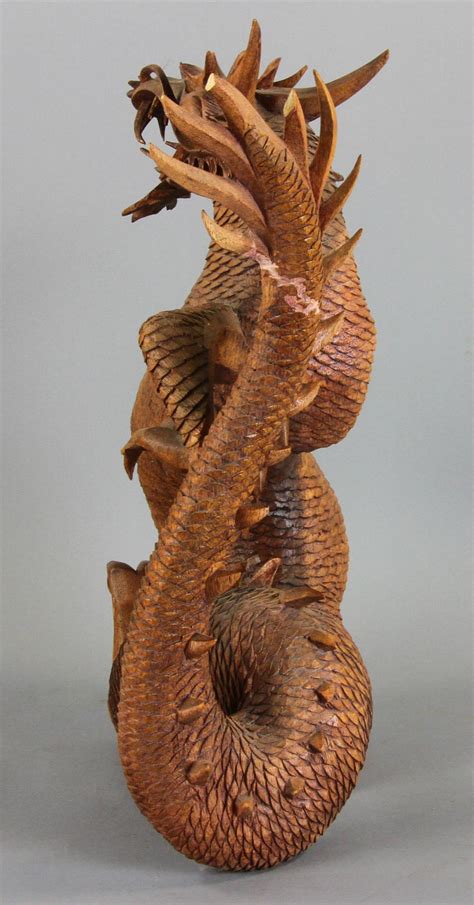 Sold Price: Chinese Carved Wood Dragon - April 6, 0119 10:00 AM EDT