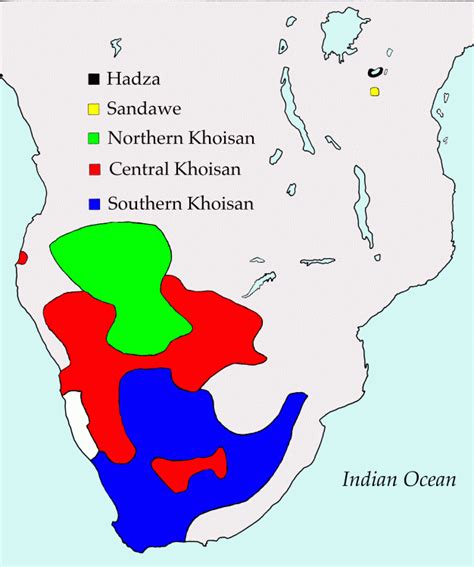 Khoisan People Map