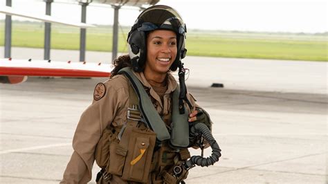 US Navy's 1st Black female Tactical Aircraft pilot Madeline Swegle to receive wings - ABC11 ...