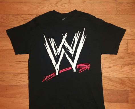 WWE Logo Wrestling WWE Officially Licensed T-Shirt Authentic Medium | #1921402237