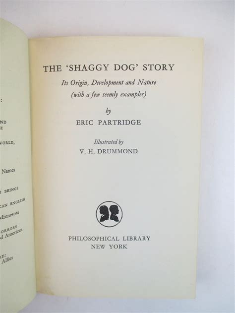 The Shaggy Dog Story by Eric Partridge - Etsy