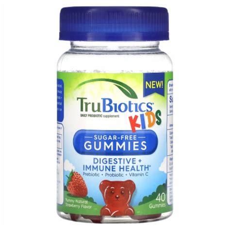 TruBiotics Kids Daily Probiotic Supplement Yummy Natural Strawberry - 40 Gummies, 40 Count - Kroger