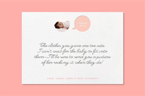 Template For Baby Shower Thank You Cards