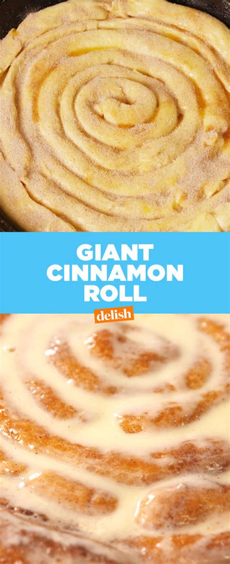 Best Giant Cinnamon Roll Recipe - How to Make Giant Cinnamon Roll