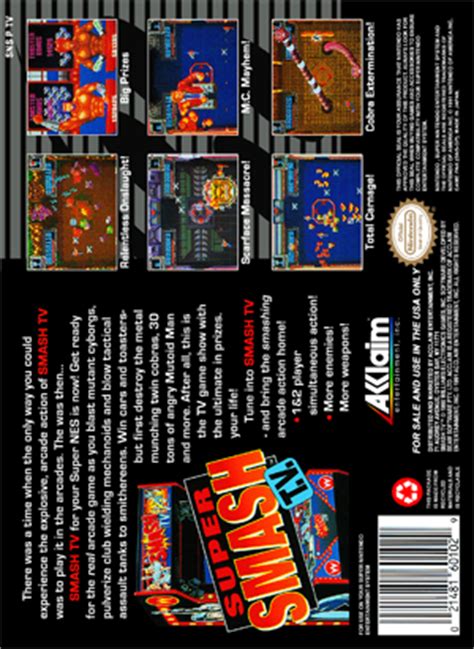 Super Smash TV - Retro Game Cases 🕹️