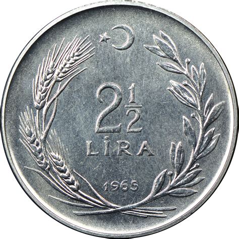 Turkey 2-1/2 Lira KM 893.1 Prices & Values | NGC