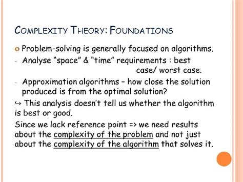 COMPLEXITY THEORY FOUNDATIONS COMPLEXITY THEORY FOUNDATIONS COMPLEXITY ...