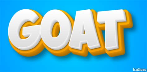 Goat Text Effect and Logo Design Animal