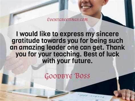 50 Farewell Message To Boss With Best Wishes – Events Greetings