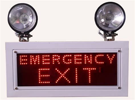 Industrial Emergency Light EMERGENCY EXIT Sign - Best Tech Solution