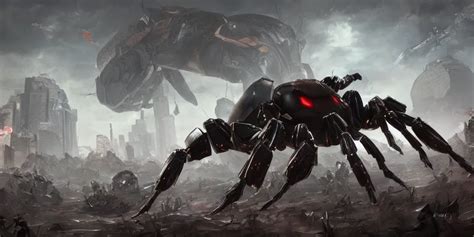 concept art of killer robot in dynamic pose by jama | Stable Diffusion ...