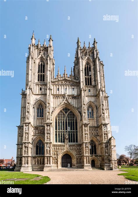 West end of Beverley Minster East Yorkshire UK Large Church of England ...