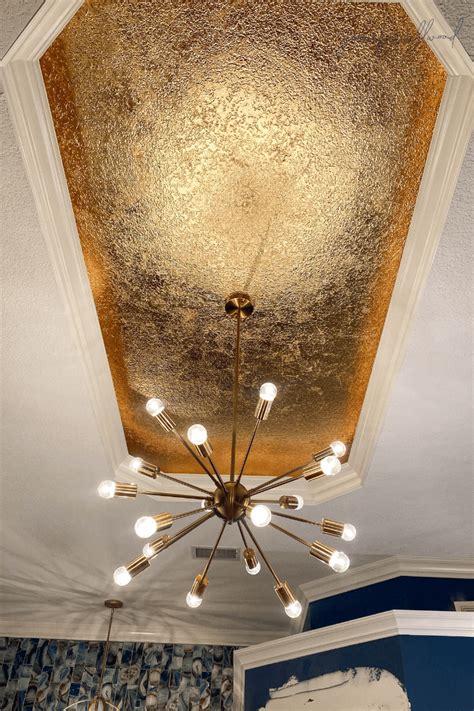 How to Gold Leaf a Ceiling | The Magic Brush Inc.