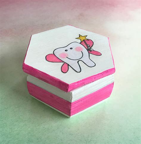 Hand Painted Tooth Fairy Box / Personalized Tooth Fairy Box/ Handmade Tooth Box / Tooth Fairy ...