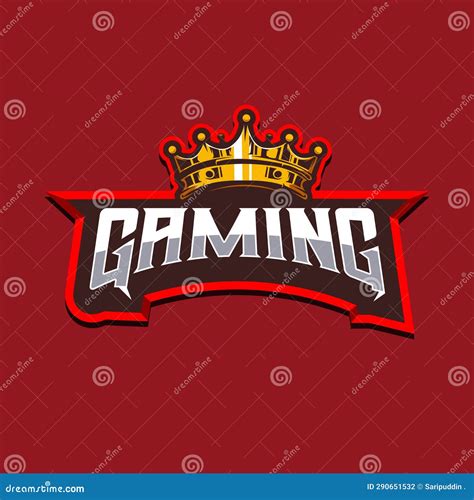 King Crown Gaming stock illustration. Illustration of template - 290651532