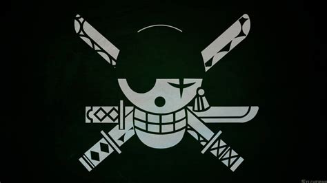 Download Zoro's Jolly Roger Flag Wallpaper | Wallpapers.com