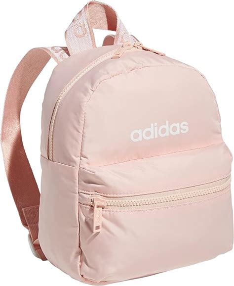 adidas Women's Linear 2 Mini Backpack Small Travel Bag, Vapour Pink/White, One Size: Amazon.co ...