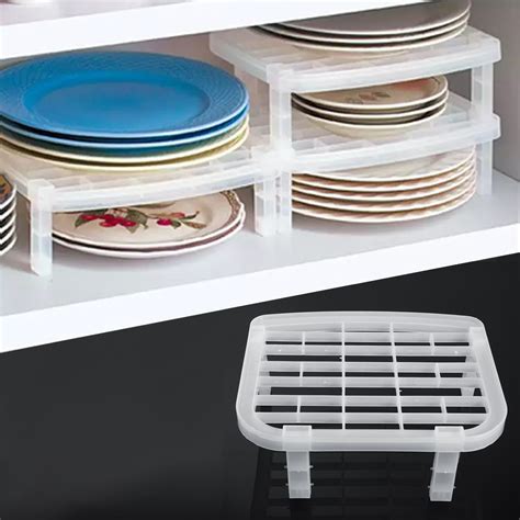 Dish Plate Rack Organizer Storage Holder Shelf Space Saving Foldable ...