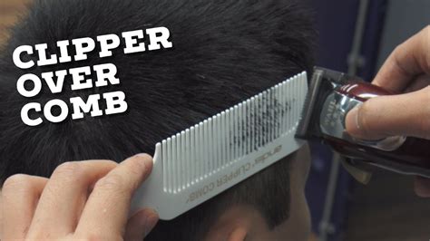 Barbering Techniques || CLIPPER OVER COMB TECHNIQUE - YouTube