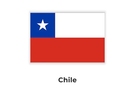 Premium Vector | The National Flag of Chile