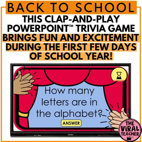 Back to School Trivia Game First Day of School Activity for ...