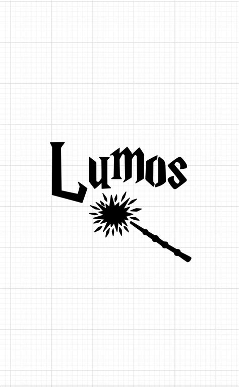 Harry Potter Lumos Vinyl Decal-Laptop Cars Cups and more | Etsy