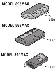 LiftMaster 890MAX, 893MAX, 895MAX 3-Button Remote Control Manual | ManualsLib