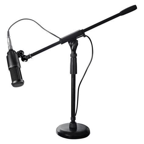 Audio Technica AT2020 Studio Recording Microphone-Cardioid Condenser+Mic Stand - Walmart.com ...