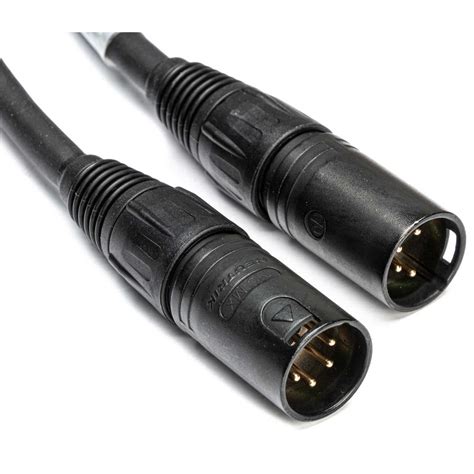 Bescor XLR-10MM Male to Male 4-Pin XLR Power Cable - 10 Foot