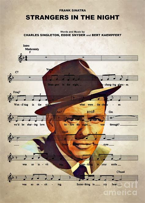 Frank Sinatra - Strangers In The Night Digital Art by Bo Kev - Pixels