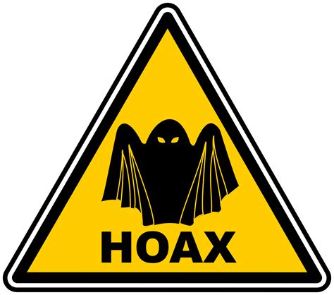 Clipart - Hoax warning