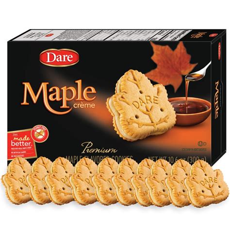 Dare Maple Leaf Cookies Cream-filled 300g — Gourmet World Foods