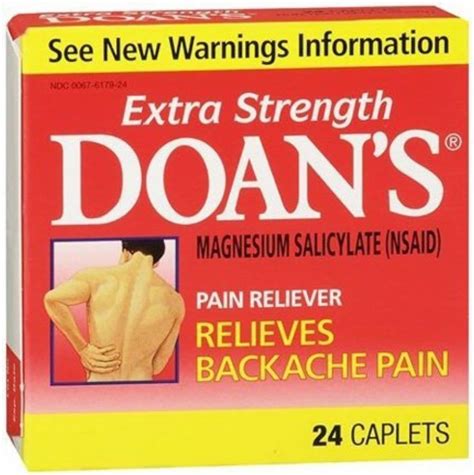 Amazon.com: Doan's Extra Strength Pain Reliever, Caplets 24 ea (Pack of 11) : Everything Else