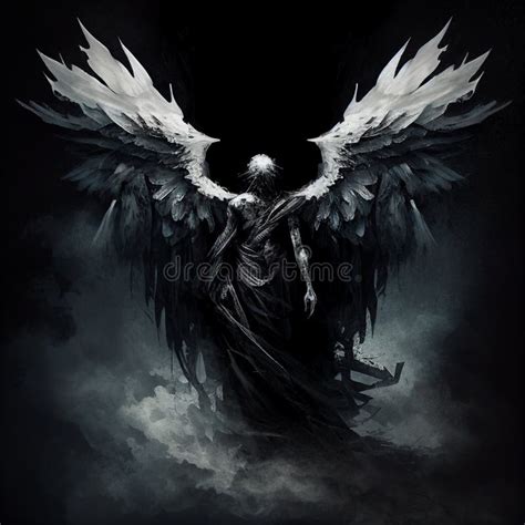 Black Angel Death Azrael Wings Archangel Mythology Religion Art Symbol ...