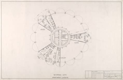 Marina City Apartment Layout, Chicago, Illinois, Plan | The Art Institute of Chicago